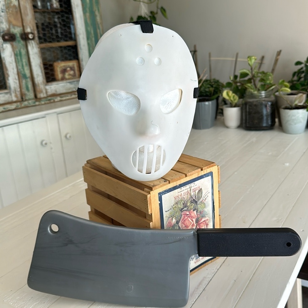 Freddy Krueger nightmare on Elm Street mask, vintage with fake clever